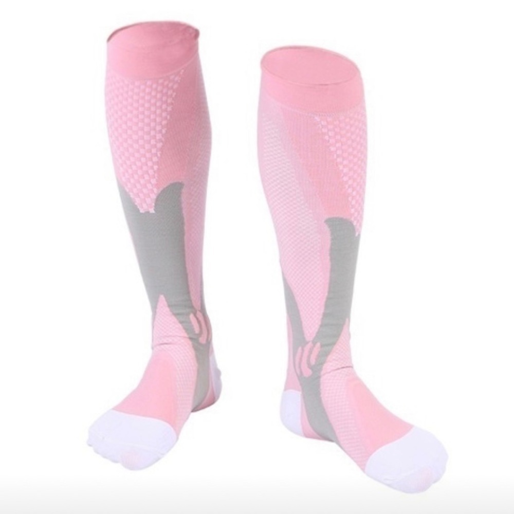✅ 1 pair of pink compression socks S/M, L/XL, &2XL